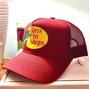 Red Bass Pro Trucker Hat